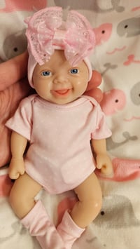 Image 4 of Preemie 7inch/20cm full body silicone doll, custom eyes colour 