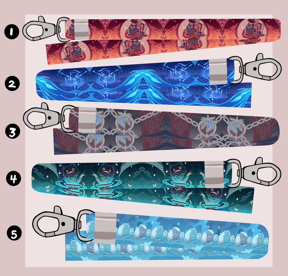 Image of [PRE-ORDER] Genshin impact Lanyards