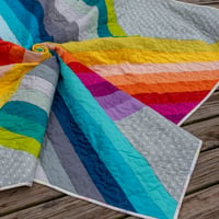 Image 3 of Pastel Pride - adventureland throw quilt