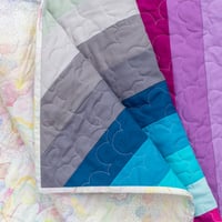 Image 4 of Pastel Pride - adventureland throw quilt