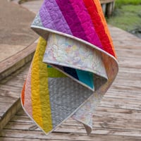 Image 8 of Pastel Pride - adventureland throw quilt