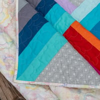 Image 9 of Pastel Pride - adventureland throw quilt