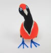 Bruce, felted wool quirky bird sculpture