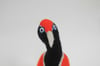 Bruce, felted wool quirky bird sculpture