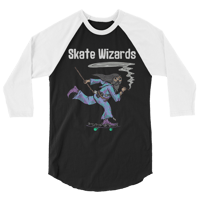 Image 2 of Skate Wizards Dark Smoke Raglan