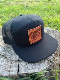 Image 7 of Black 7 Panel w/ Leather Patch