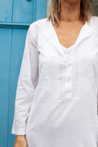 Image 2 of Embroidered Kurta White