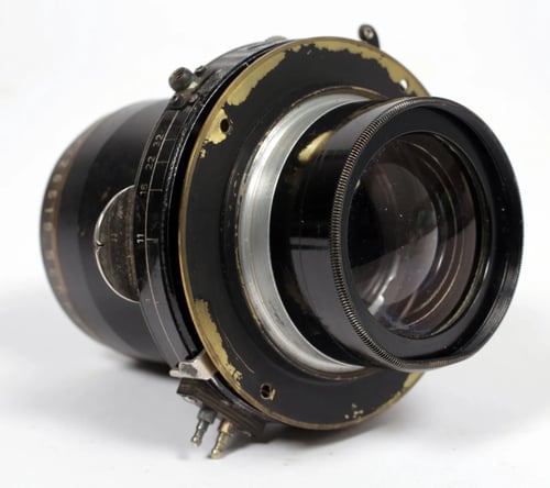 Image of Schneider Tele-Xenar 300mm F5.5 lens in Compur shutter on #9123