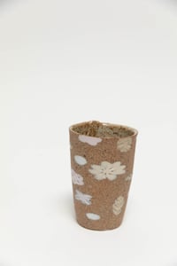 Image 2 of Tall Tumbler - Pastel Flowers on Sandy Clay