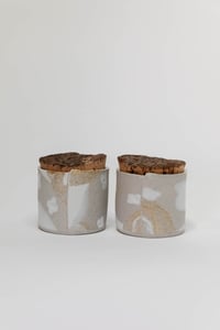 Image 2 of White Flower Granite Slate - Small Canister