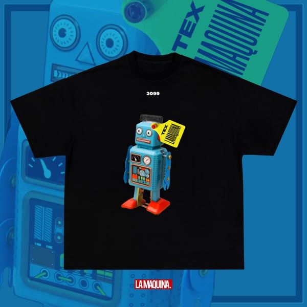 Image of LaMaquina - 2099 Robot (T-Shirt) Black