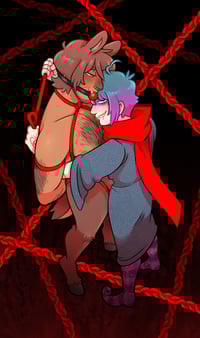 Image 2 of Red Rope Print