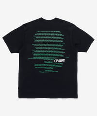 Image 2 of CIVILIST_TOMATO TEE :::BLACK:::