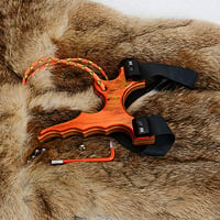 Image 10 of Wooden Sling Shot, Tequila Sunrise Spectraply Wood, OTF for Right Hander Slingshot, Catapult