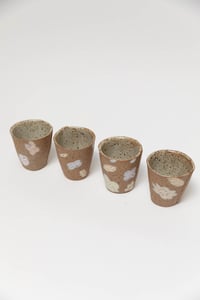 Image 3 of Mini Party Tumbler - Pastel Flowers on Sandy Clay