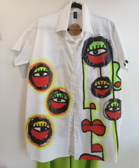 Image 2 of white hand painted shirt