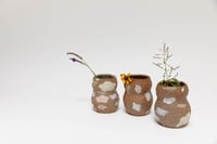 Image 12 of Gourd Vase - Pastel Flowers on Sandy Clay