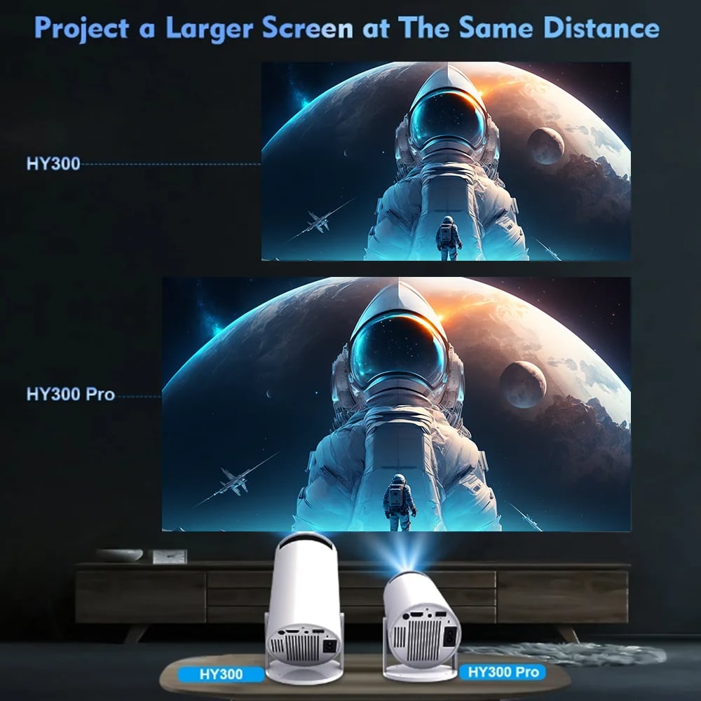 MSL PRO Mini Projector LYNCAST 4K 180 'rotation HD Android 11 WiFi6 BT5.0 260ANSI 1080P Cinema Out