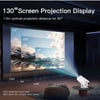 MSL PRO Mini Projector LYNCAST 4K 180 'rotation HD Android 11 WiFi6 BT5.0 260ANSI 1080P Cinema Out