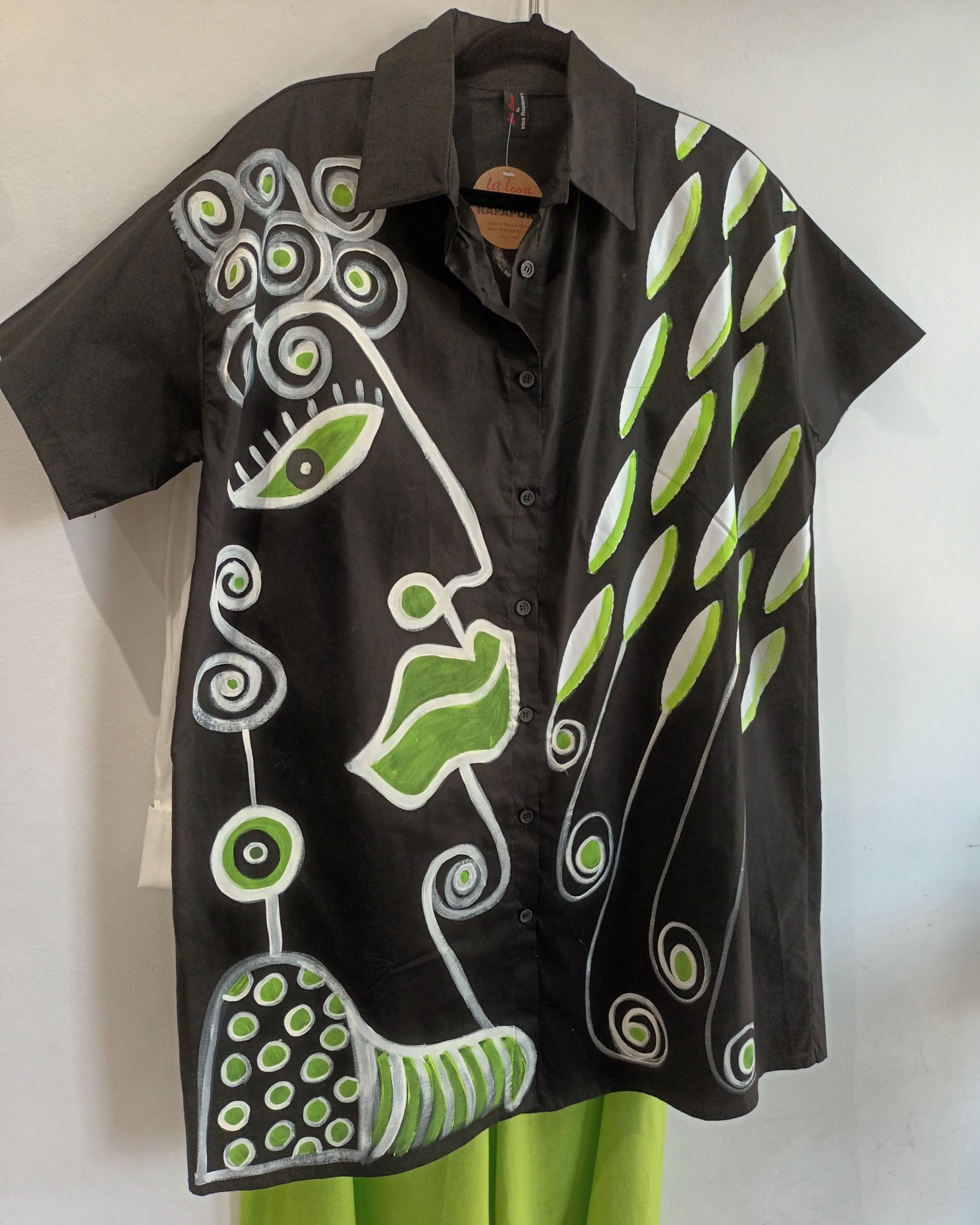 Image of painted shirt, one of a kind