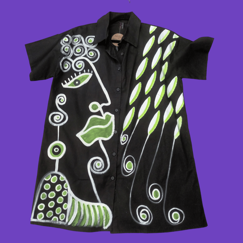 Image of painted shirt, one of a kind