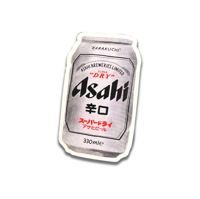 Asahi Beer Can Sticker