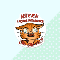 Chaos Cat: Lactose Intolerance Sticker