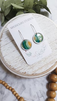 Image 2 of Green Agate Disks 