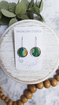 Image 1 of Green Agate Disks 