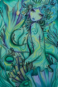 Blue mermaid Print 