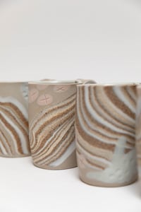 Image 4 of Tall Mug - Desert Sandstone and lichen Inlay