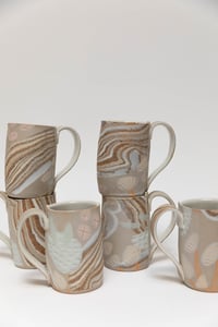 Image 1 of Tall Mug - Desert Sandstone and lichen Inlay