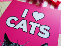 Image 7 of Postcard: I Love Cats