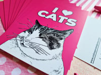 Image 4 of Postcard: I Love Cats