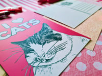 Image 6 of Postcard: I Love Cats