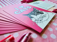 Image 3 of Postcard: I Love Cats