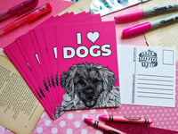 Image 1 of Postcard: I Love Dogs