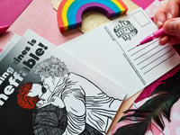 Image 2 of Postcard: Reading Zines is Ineffable!