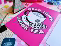 Image 6 of Postcard: Read Zines Drink Tea