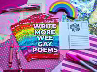 Image 1 of Postcard: Write More Wee Gay Poems