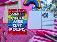 Image 5 of Postcard: Write More Wee Gay Poems