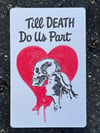 Till Death Do Us Part Wedding Postcard or Anniversary Card