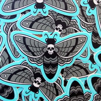 Death moth 3”  matte vinyl sticker 