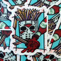 “Fry-day the 13th” matte 3” vinyl sticker