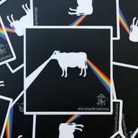 Dark side of the moo 3” matte vinyl sticker 