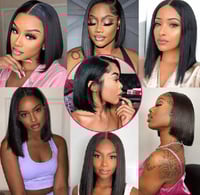 Image 3 of 13x4 Straight Lace Bob Wig
