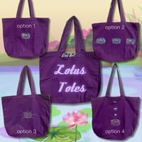 Lotus Block Printed Tote Bags