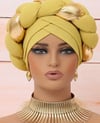 African Yellow Head scarf 
