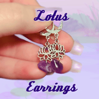 Lotus earrings