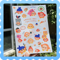 waddledee❄️ waterproof vinyl sticker sheet